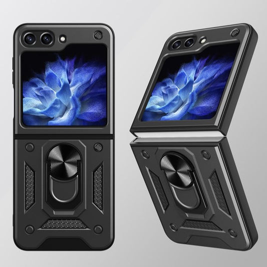 Armor Magnetic With Stand Holder Ring Case For Samsung Galaxy Z FLIP Series