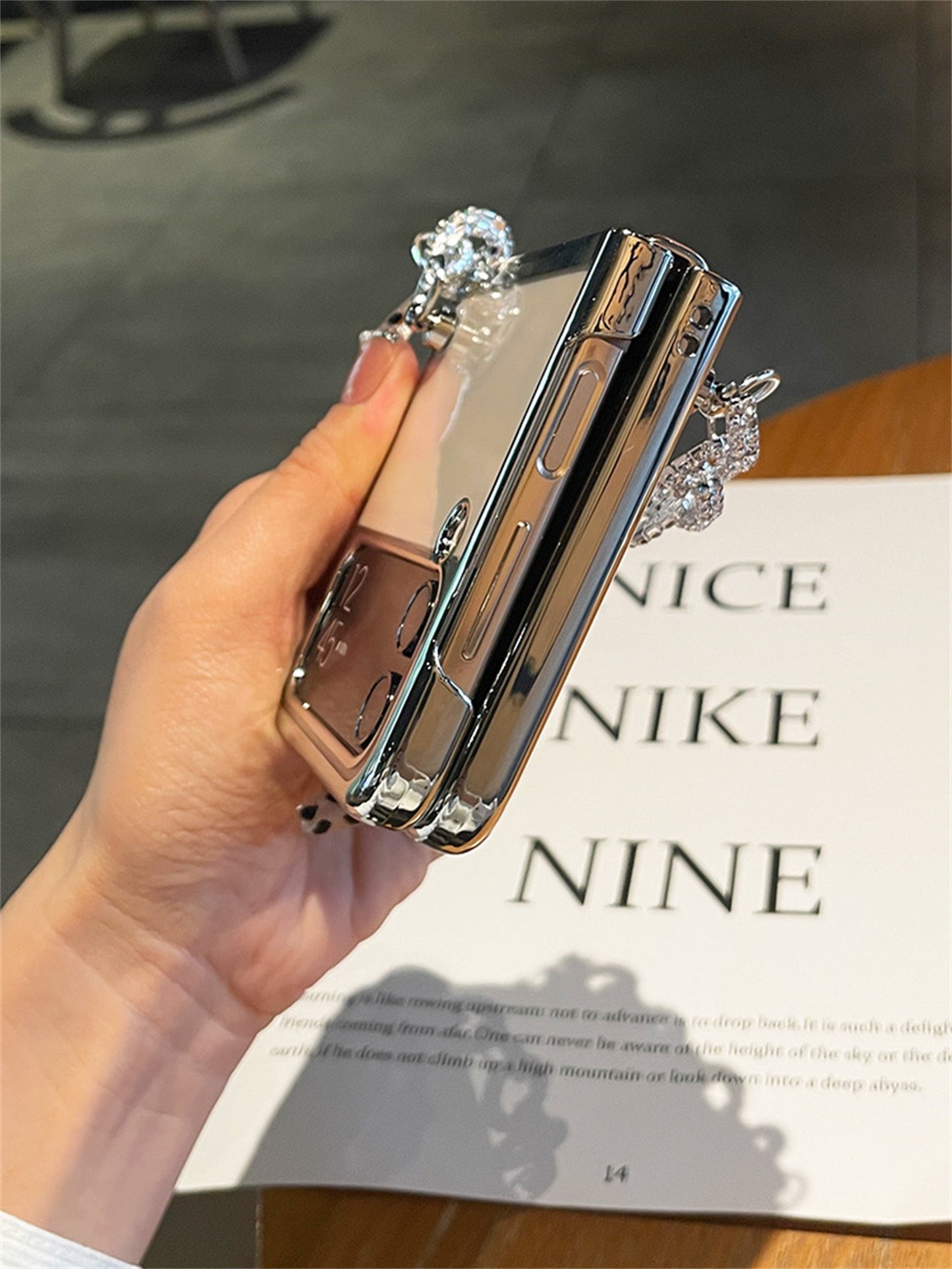 Luxury Case With Rhinestone Bracelet for Samsung Galaxy Z Flip 4