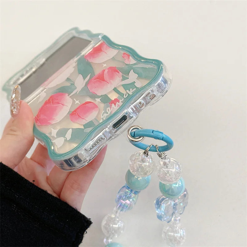 Cute Tulip Flower Case for Samsung Galaxy Z Flip 7 & 6