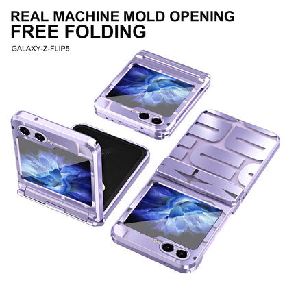 Plating Pattern Clear Cover For Samsung Galaxy Z Flip
