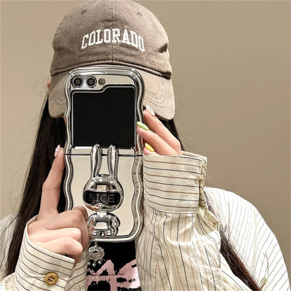Rabbit Stand Wave Case for Samsung Galaxy Z Flip 7&6