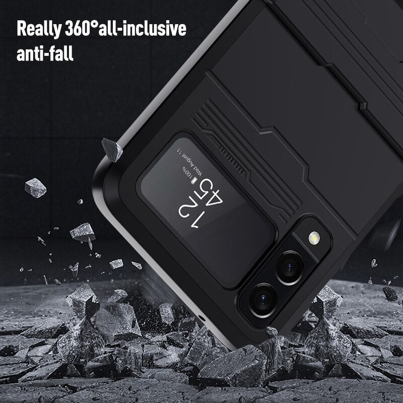 Shockproof Armor Case with Bracket Stand for Samsung Galaxy Z Flip Series