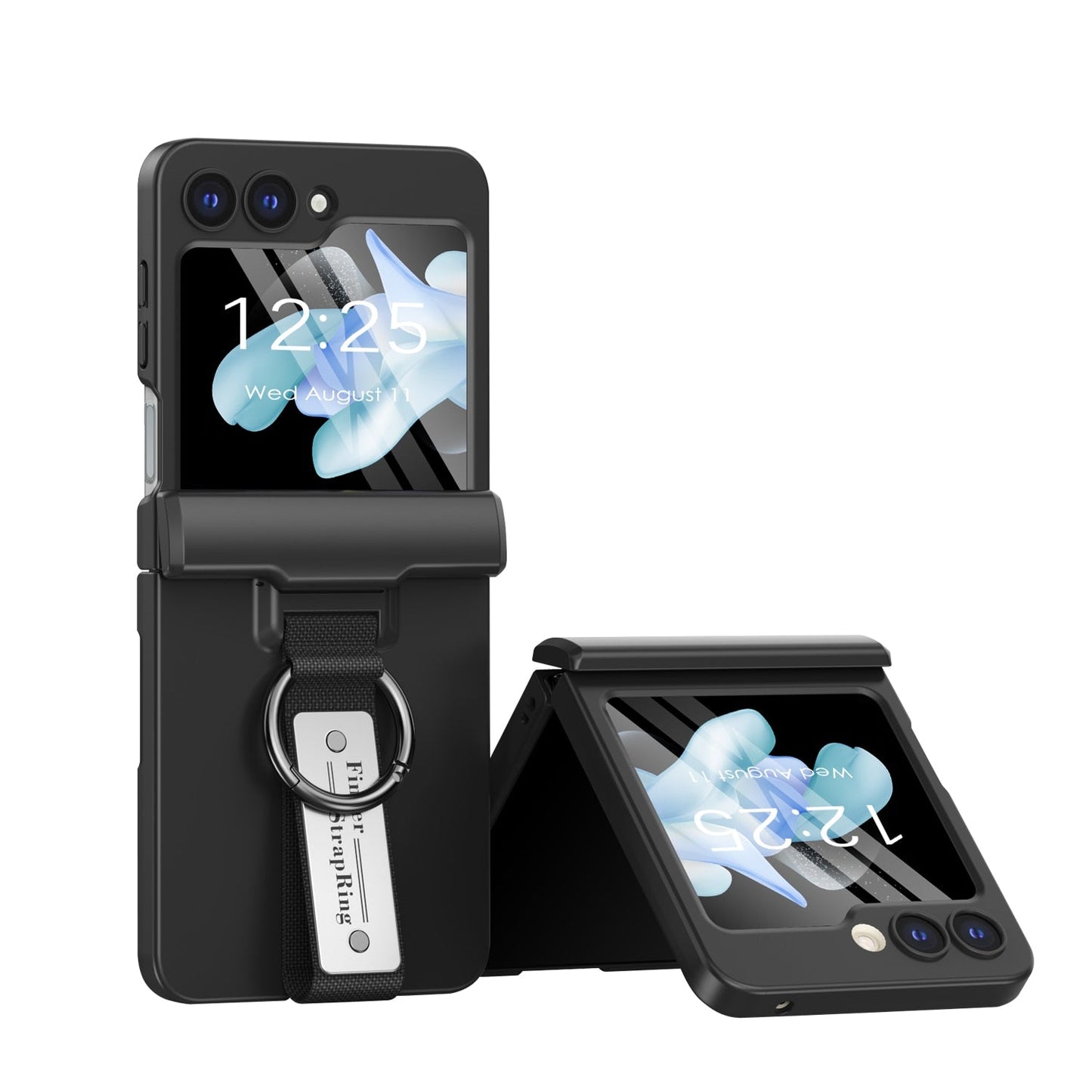 Full Protection Matte Case with Strap For Samsung Galaxy Z Flip 5 & 4
