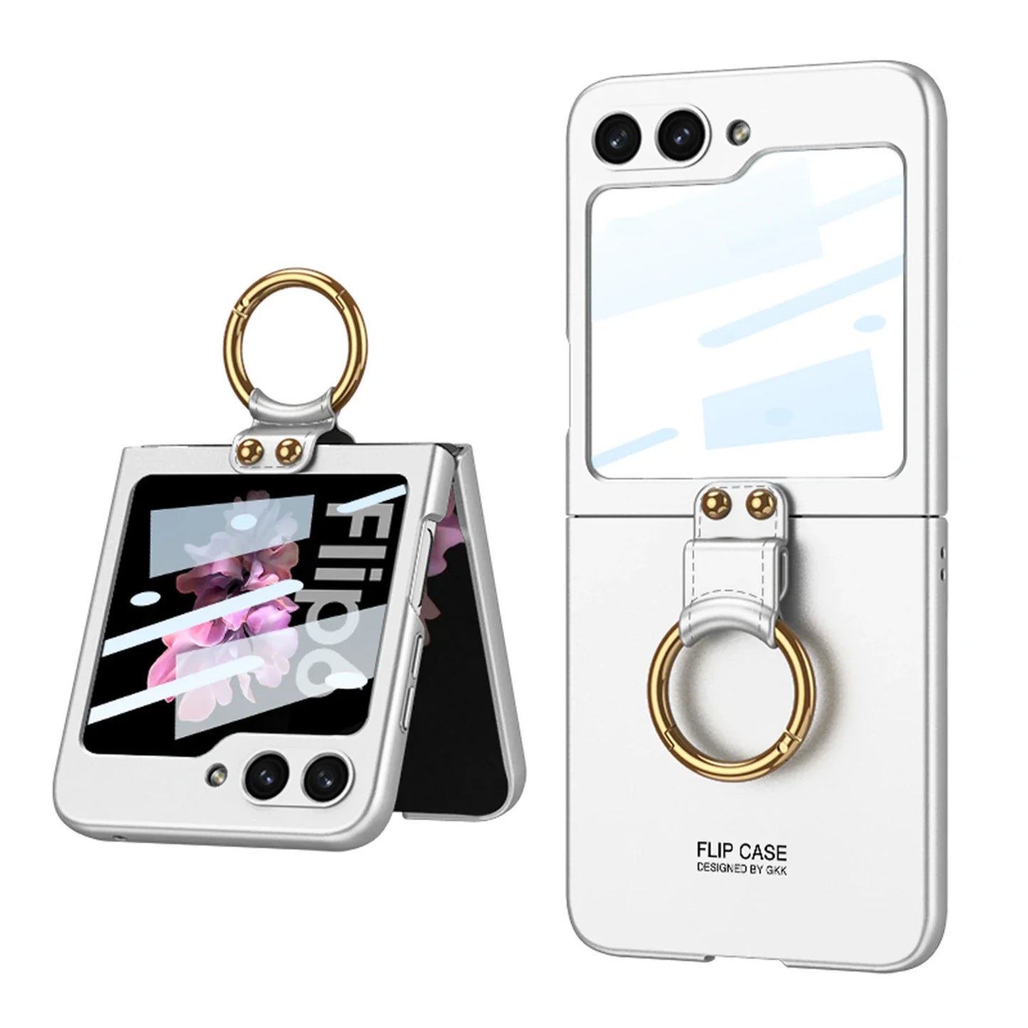 Ultra Thin Case with Ring Holder for Samsung Galaxy Z Flip 7 & 6