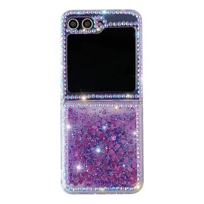 Cute Pearl Diamond Glitter Case for Samsung Galaxy Z Flip 4/5/6/7