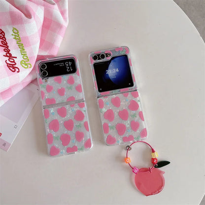 Cute Love Heart Shell Case for Samsung Galaxy Z Flip 7 & 6