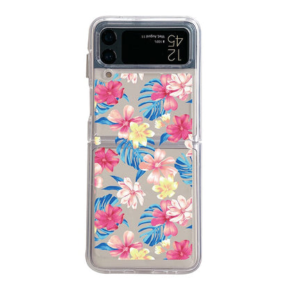 Cute Colorful Flowers Slim Case For Samsung Galaxy Z Flip Series