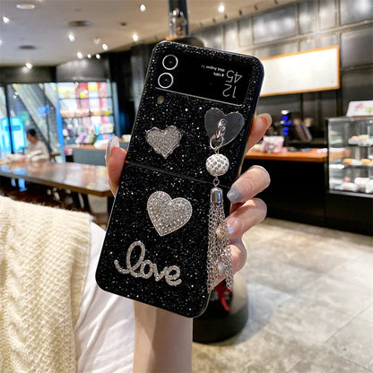 Luxury Heart Diamond Case for Samsung Galaxy Z Flip 7 & 6