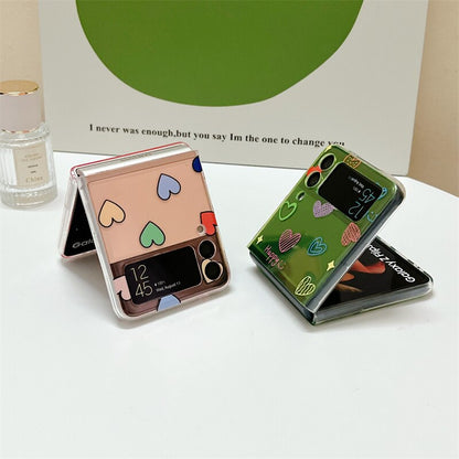 Lovely Color Heart Case For Samsung Galaxy Z Flip 4