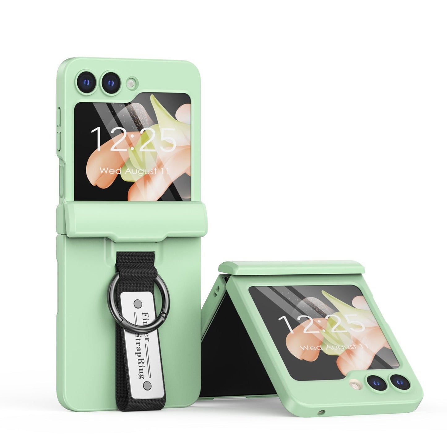 Full Protection Matte Case with Strap For Samsung Galaxy Z Flip 5 & 4