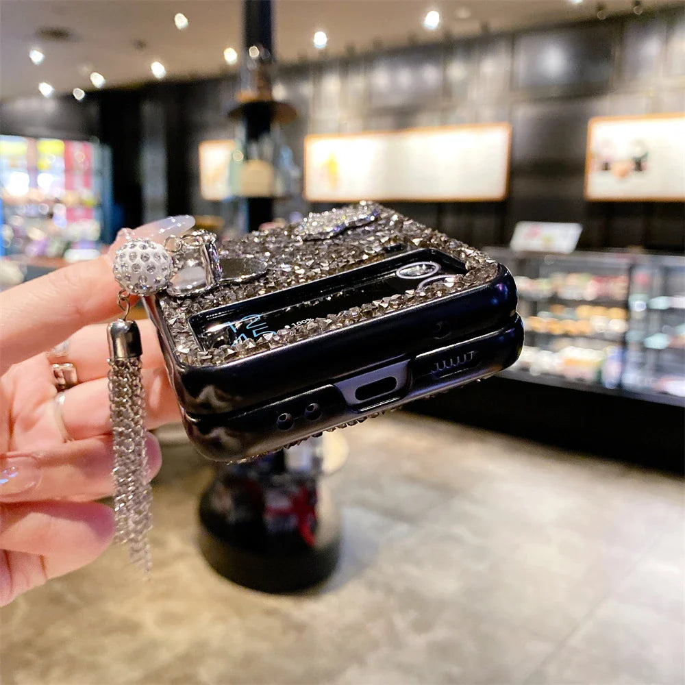Luxury Heart Diamond Case for Samsung Galaxy Z Flip 7 & 6