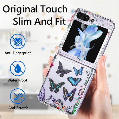 Anti-drop Painted Butterfly Cover for Samsung Galaxy Z Flip Series