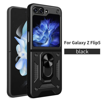 Armor Magnetic With Stand Holder Ring Case For Samsung Galaxy Z FLIP Series
