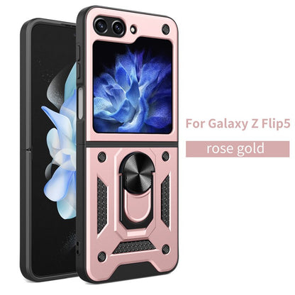 Armor Magnetic With Stand Holder Ring Case For Samsung Galaxy Z FLIP Series