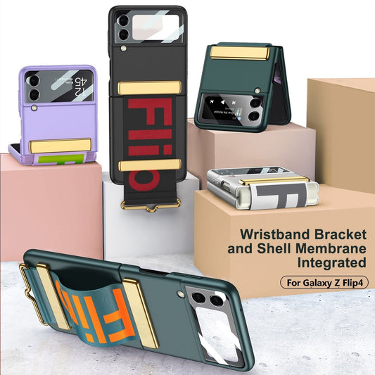 Wristband Bracket Case For Samsung Galaxy Z Flip