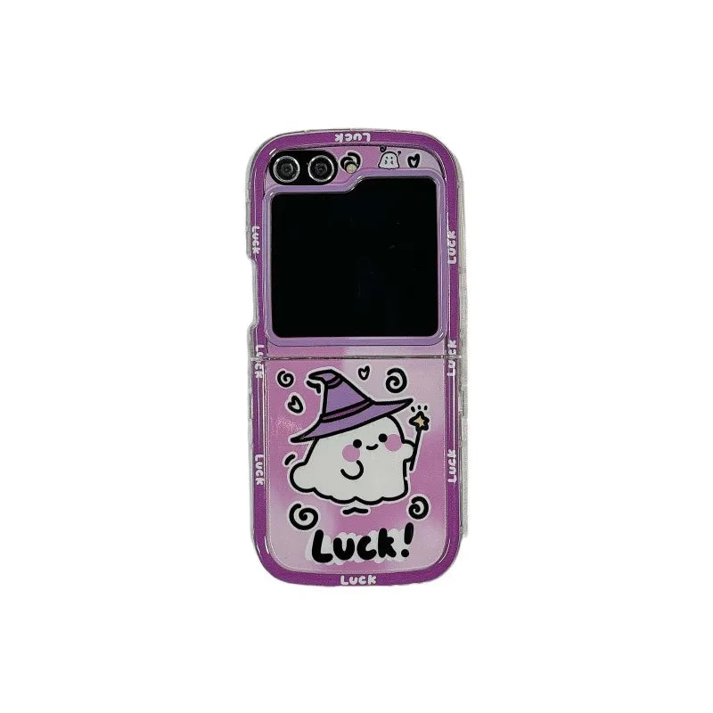 Happy Halloween Ghost Case for Samsung Galaxy Z Flip 4/5/6/7