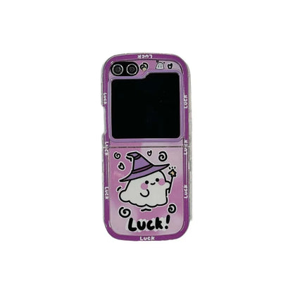 Happy Halloween Ghost Case for Samsung Galaxy Z Flip 4/5/6/7