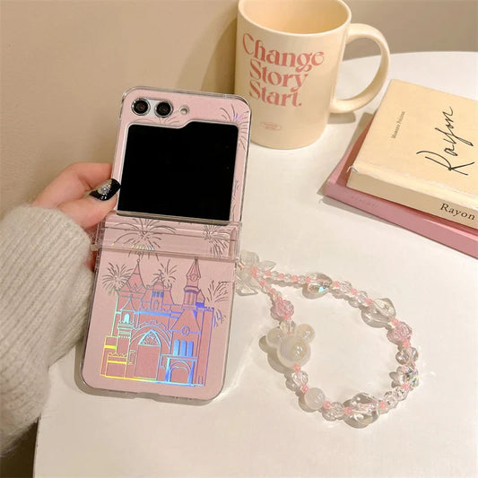 Cute Fireworks Laser Case for Samsung Galaxy Z Flip 7 & 6
