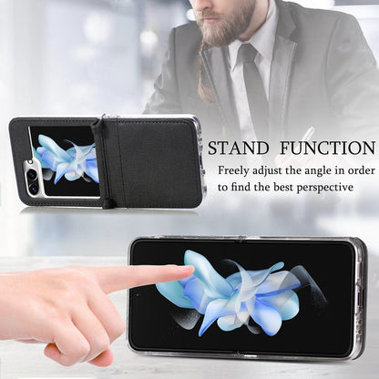 Leather Case with Card Holder For Samsung Galaxy Z Flip Series