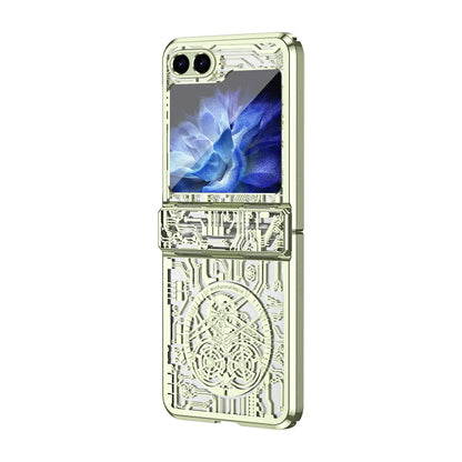 Glossy Checkered Case for Galaxy Z Flip Series – Scratch-Resistant & Shockproof