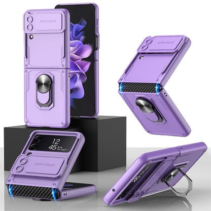 Armor Case with Camera Protection & Ring Stand For Samsung Galaxy Z Flip Series