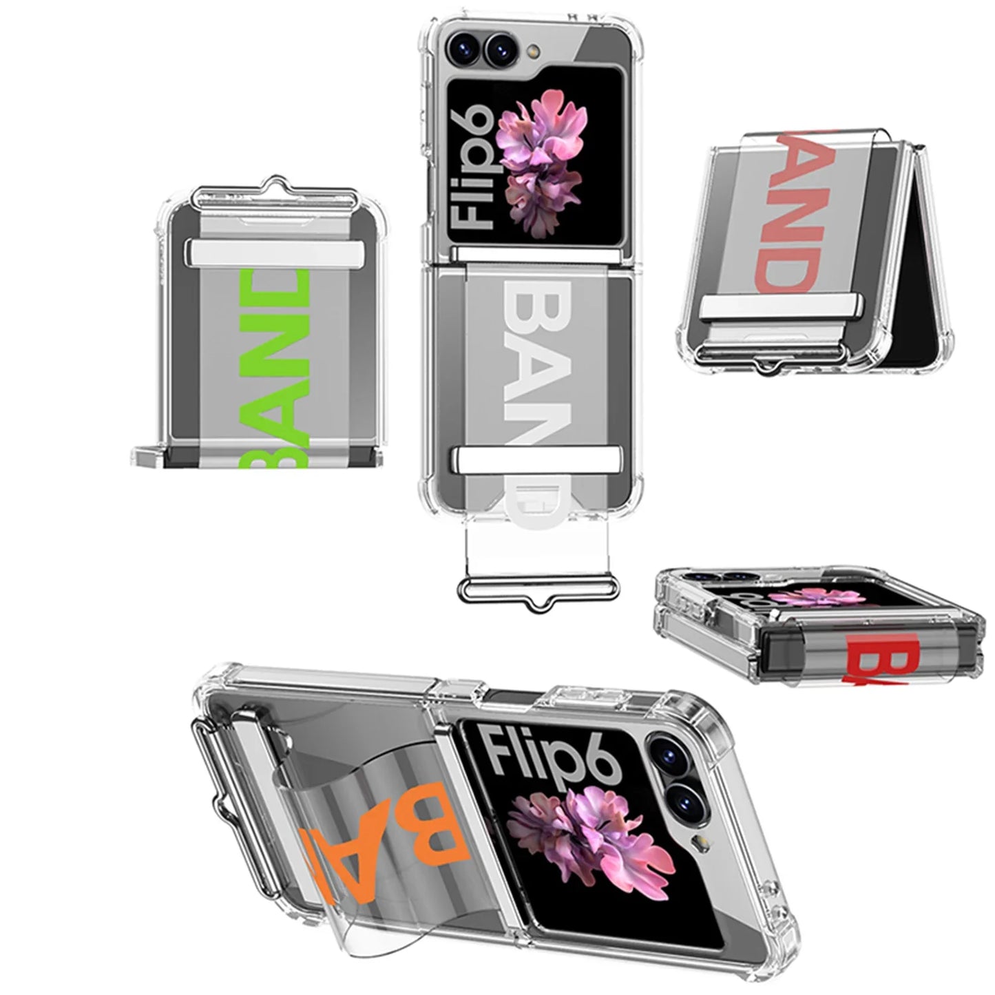 Transparent Shockproof Case for Samsung Galaxy Z Flip 7 & 6