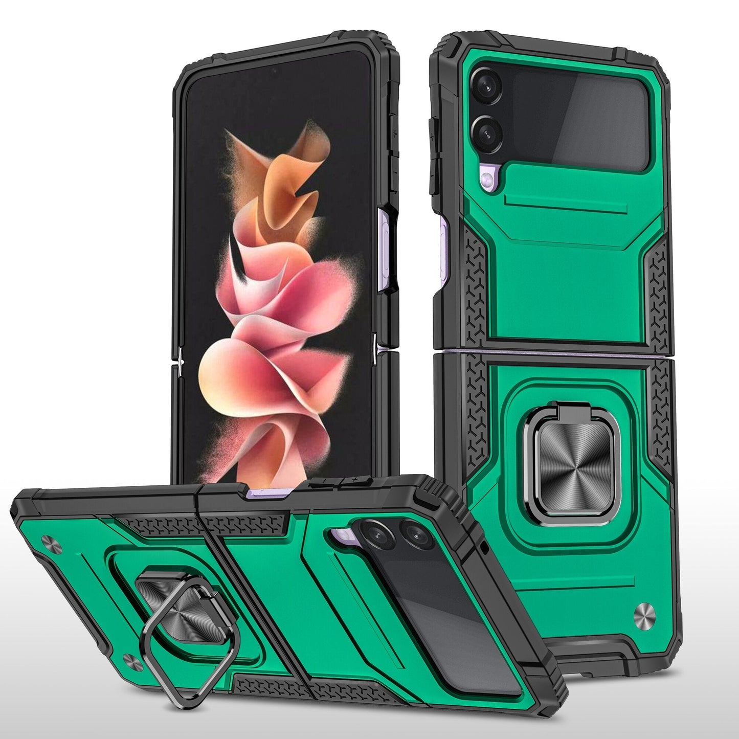 Shockproof Armor Case Stand for Samsung Galaxy Z Flip Series