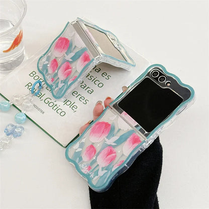 Cute Tulip Flower Case for Samsung Galaxy Z Flip 7 & 6
