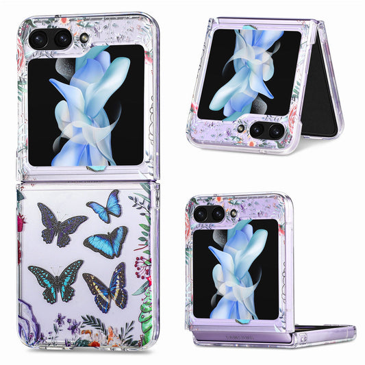 Anti-drop Painted Butterfly Cover for Samsung Galaxy Z Flip Series