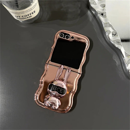 Rabbit Stand Wave Case for Samsung Galaxy Z Flip 7&6