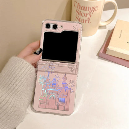 Cute Fireworks Laser Case for Samsung Galaxy Z Flip 7 & 6