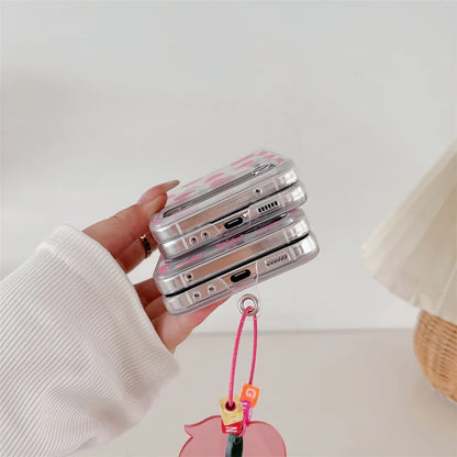 Cute Love Heart Shell Case for Samsung Galaxy Z Flip 7 & 6