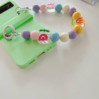Cute Colorful Flowers Bracelet Phone Case For Samsung Galaxy Z Flip Series