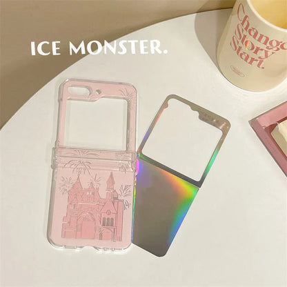 Cute Fireworks Laser Case for Samsung Galaxy Z Flip 7 & 6