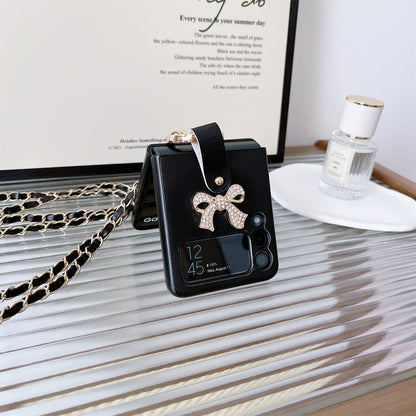 Luxury Crossbody Leather Case for Samsung Galaxy Z Flip Series