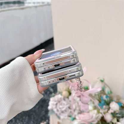 Love Heart Rabbit Mirror Case for Samsung Galaxy Z Flip 7 & 6