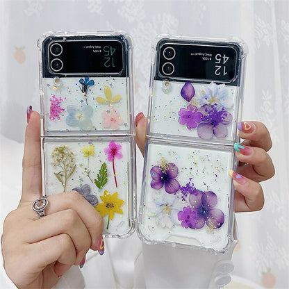 Bling Colorful Flower Case for Samsung Galaxy Z Flip