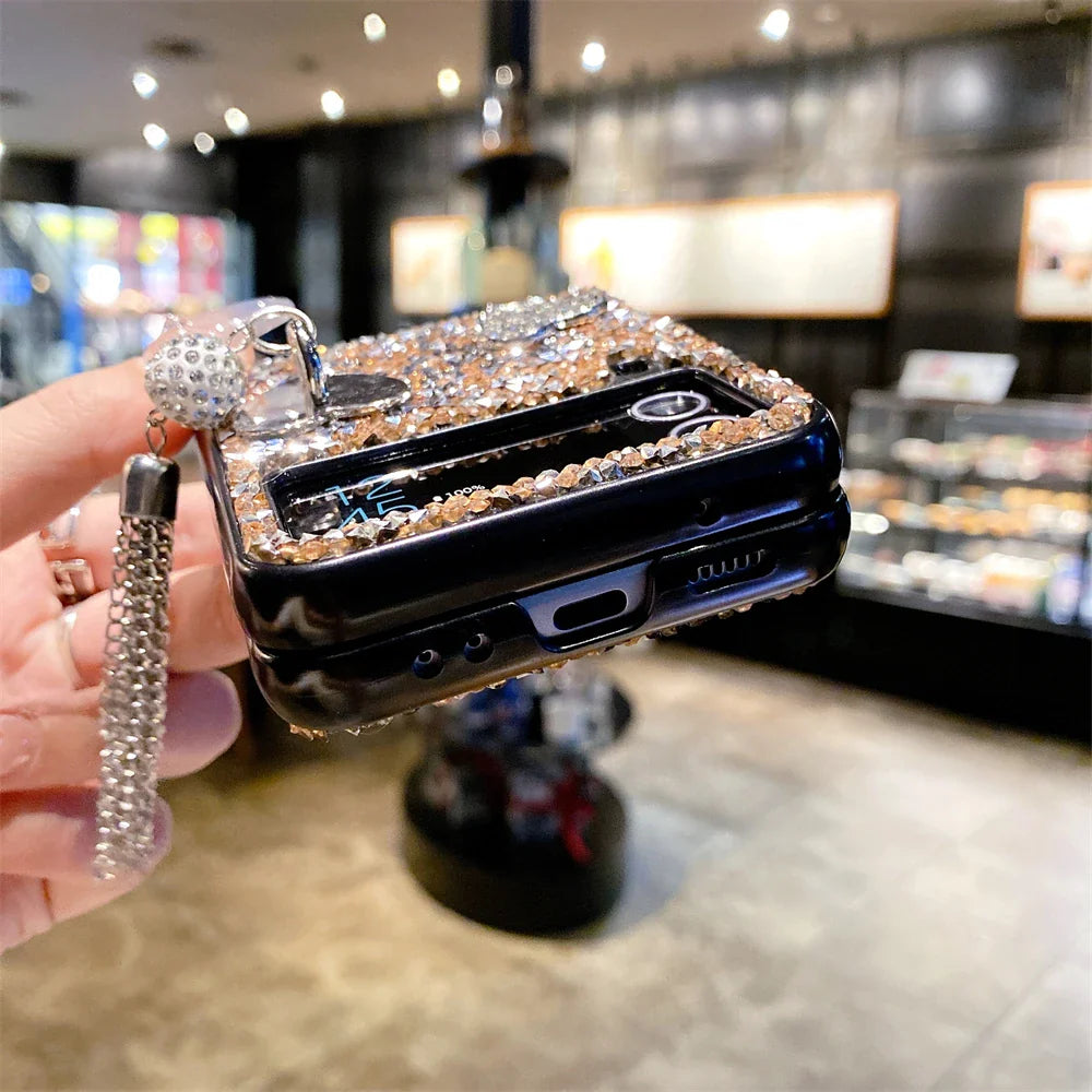 Luxury Heart Diamond Case for Samsung Galaxy Z Flip 7 & 6