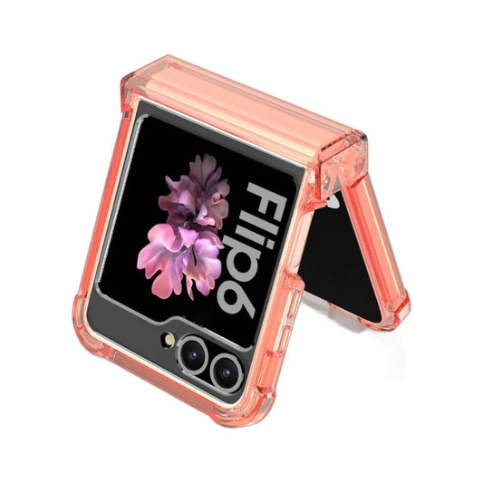 Transparent Case with Hinge Protection For Samsung Galaxy Z Flip