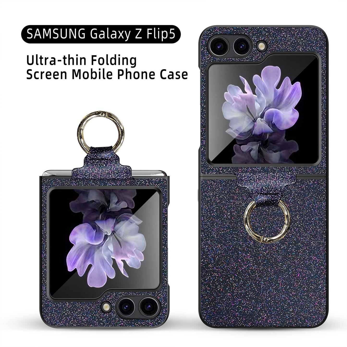 Luxury Colorful Case with Ring Bracket For Galaxy Z Flip Series
