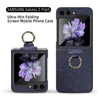 Luxury Colorful Case with Ring Bracket For Galaxy Z Flip Series