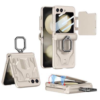 Shockproof Magnetic Case with Ring Bracket For Galaxy Z Flip Series