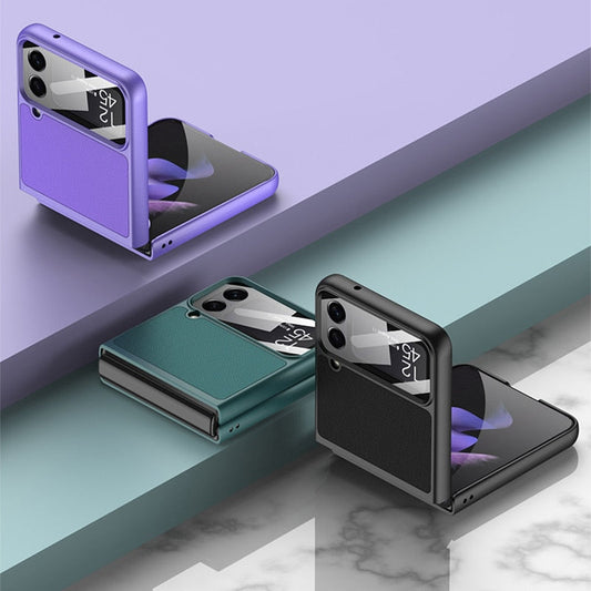 Leather Case with Card Holder For Samsung Galaxy Z Flip Series