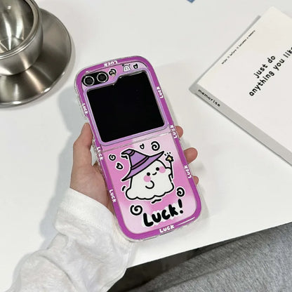Happy Halloween Ghost Case for Samsung Galaxy Z Flip 4/5/6/7