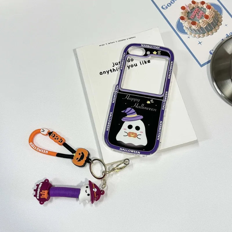 Happy Halloween Ghost Case for Samsung Galaxy Z Flip 4/5/6/7