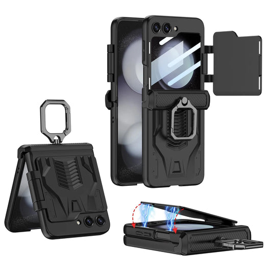 Shockproof Magnetic Case with Ring Bracket For Galaxy Z Flip Series