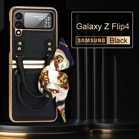 Luxury Leather Case For Samsung Galaxy Z Flip Series