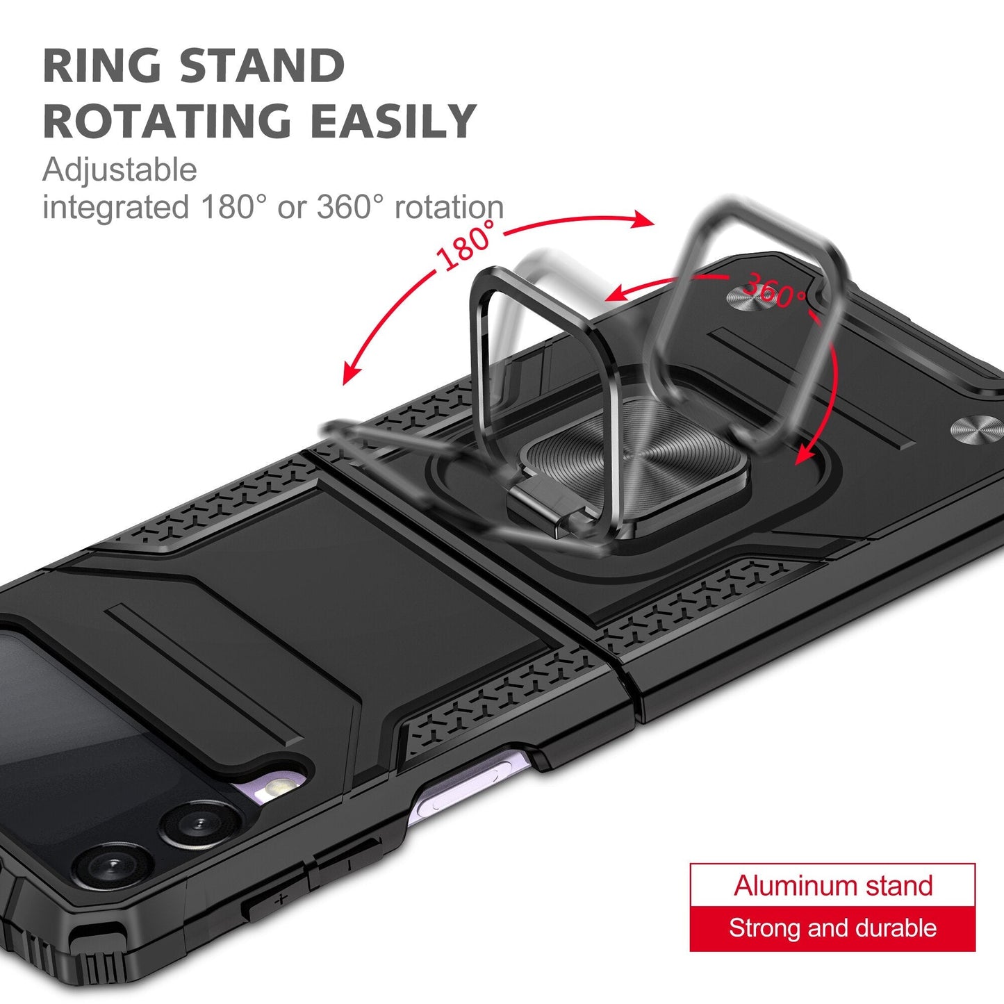 Shockproof Armor Case Stand for Samsung Galaxy Z Flip Series