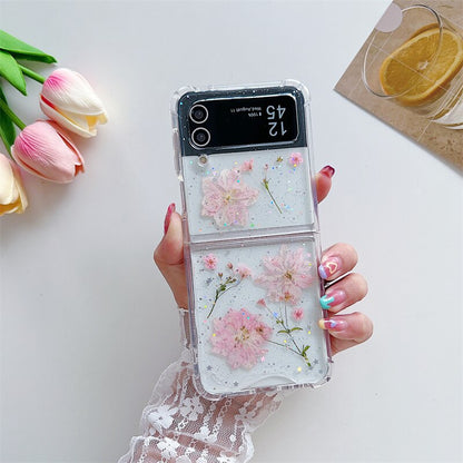 Bling Colorful Flower Case for Samsung Galaxy Z Flip
