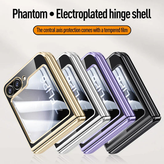 Transparent Electroplated Case for Samsung Galaxy Z Flip 7 & 6